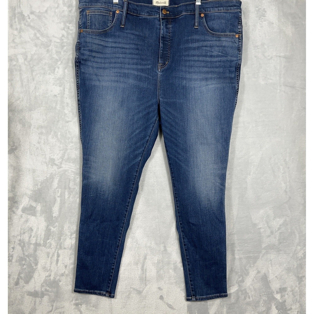 Madewell Curvy High Rise Skinny Womens Plus Size Blue Jeans Size 37 (14W)‎
